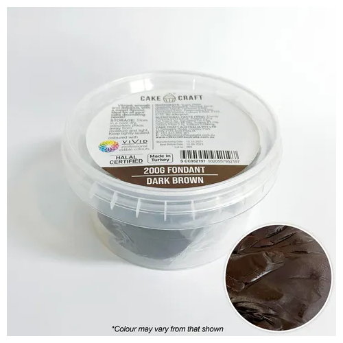 CAKE CRAFT | FONDANT | DARK BROWN | 200G