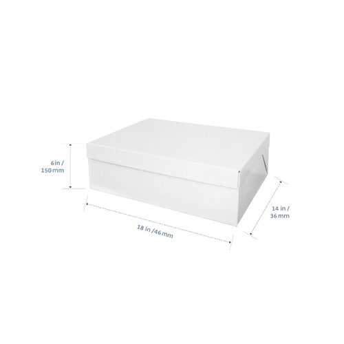 RECT/HALF SLAB CAKE BOX+LID