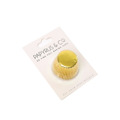 Standard GOLD Foil  Baking Cups 50pcs (50mm)