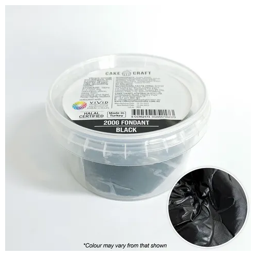 CAKE CRAFT | FONDANT | BLACK | 200G