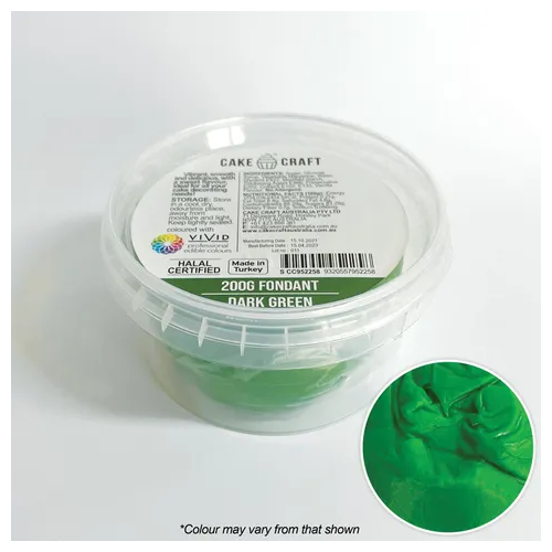 CAKE CRAFT | FONDANT | DARK GREEN | 200G