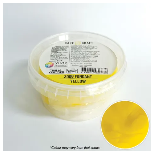 CAKE CRAFT | FONDANT | YELLOW | 200G