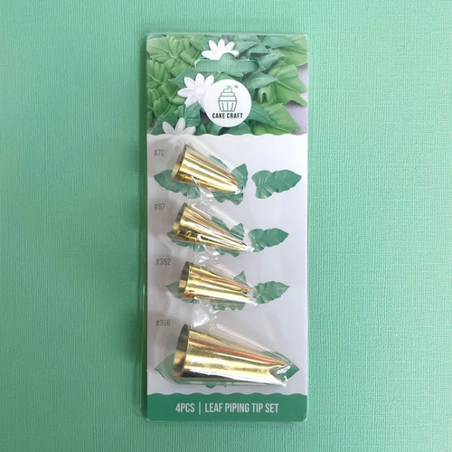 CAKE CRAFT | LEAF PIPING TIP SET | 4 PIECE SET